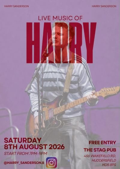 live music with harry sanderson at the stag